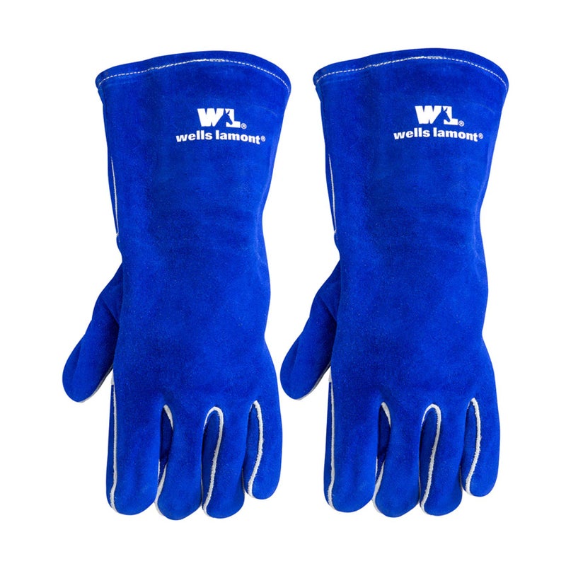 Wells Lamont mens 1054ln Welding Gloves, Blue, Large Pack of 2 US - Image 1